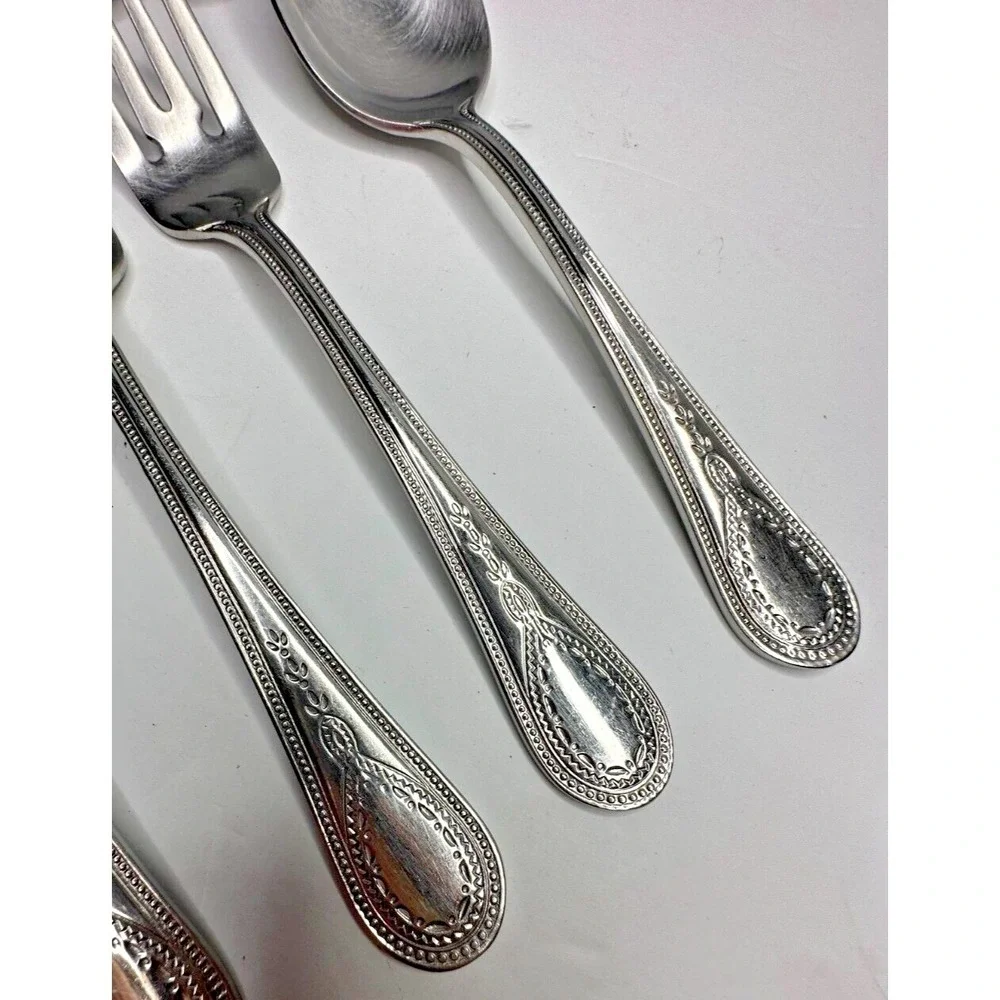 Wallace CONTINENTAL‎ BATEMAN 18/10 Stainless Flatware 12 pc set Fork Spoon Knife